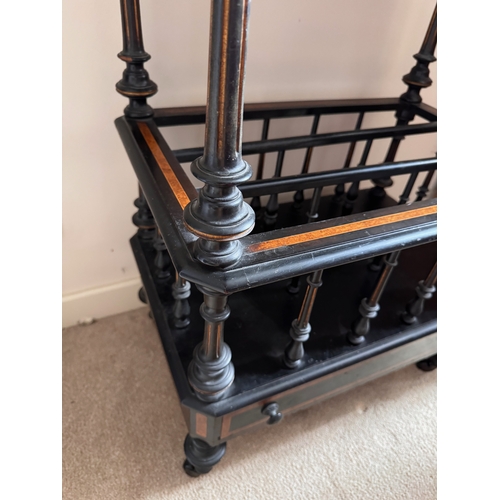 301 - Furniture, a Biedermeier Canterbury wotnot, 61cm x 40 cm x 88cm high.

This lot is collection only