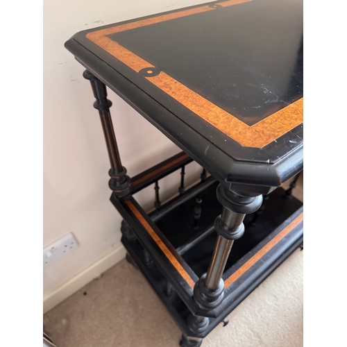 301 - Furniture, a Biedermeier Canterbury wotnot, 61cm x 40 cm x 88cm high.

This lot is collection only