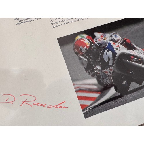 305 - Automobila, autogtraphs, motorcycle racing photography, Ephemera, 4 signed career resumes for German... 