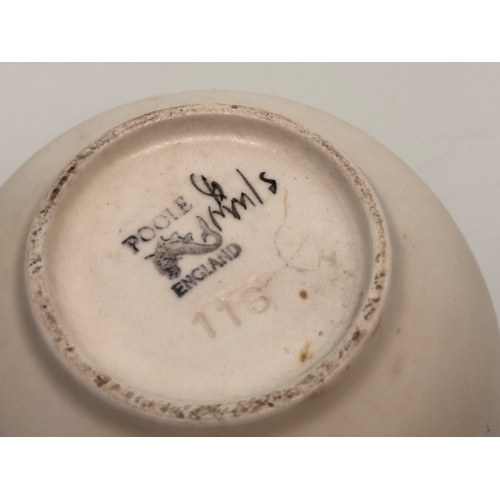 331 - Mid century english designer ceramics, Poole pottery, three vases.

This lot is available for in-hou... 