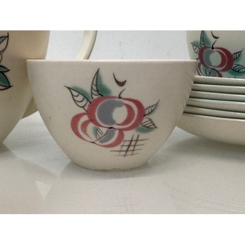 335 - Poole pottery tea wares, mid century designer ceramics in good condition.

This lot is available for... 