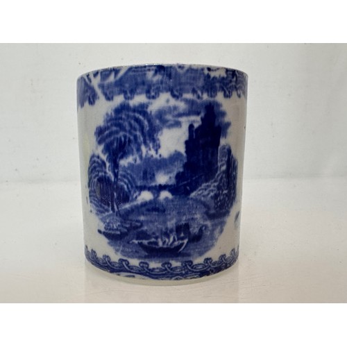 338 - English stoneware pottery, two decorated pots one marked for G Jones decorated with english country ... 