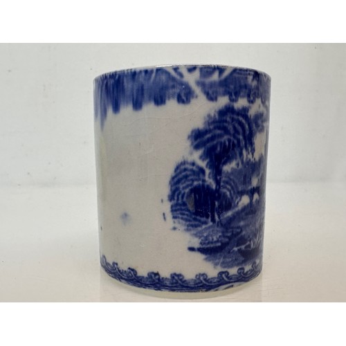 338 - English stoneware pottery, two decorated pots one marked for G Jones decorated with english country ... 