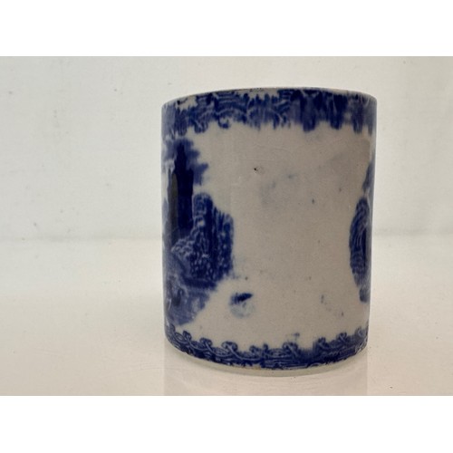 338 - English stoneware pottery, two decorated pots one marked for G Jones decorated with english country ... 