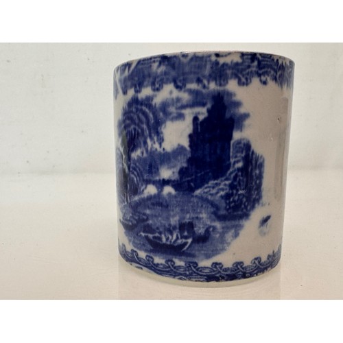 338 - English stoneware pottery, two decorated pots one marked for G Jones decorated with english country ... 