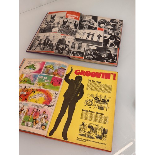396 - Vintage Pop music ephemera, two Monkees Year Annuals for 1967 & 1968
