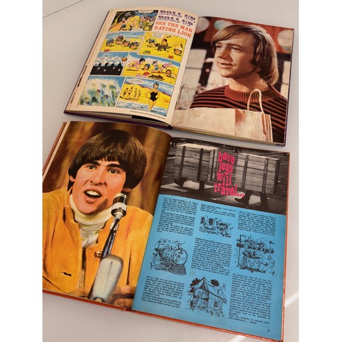 396 - Vintage Pop music ephemera, two Monkees Year Annuals for 1967 & 1968