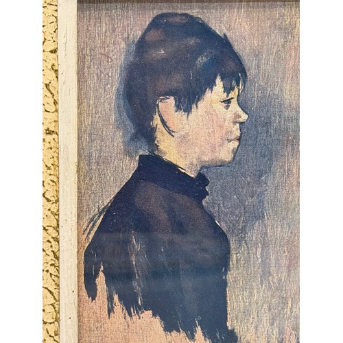 6 - Art, a framed portrait of a Woman, label to the rear, 24 cm x 19 cm.

This lot is available for in-h... 