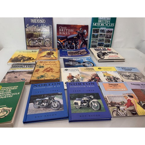 232 - Automobilia, a collection of motorcycle  books, 26 in all.

This lot is available for in-house shipp... 