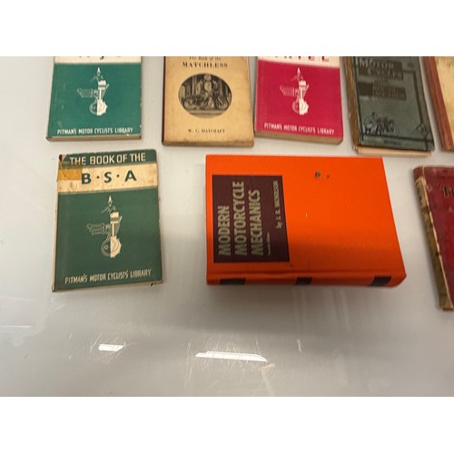 234 - Automobilia, workshop equipment, a collection of motorcycle repair manuals, Haynes etc, 47 in all.