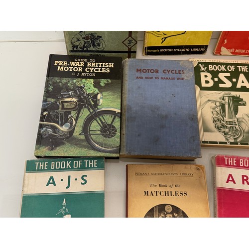 234 - Automobilia, workshop equipment, a collection of motorcycle repair manuals, Haynes etc, 47 in all.
