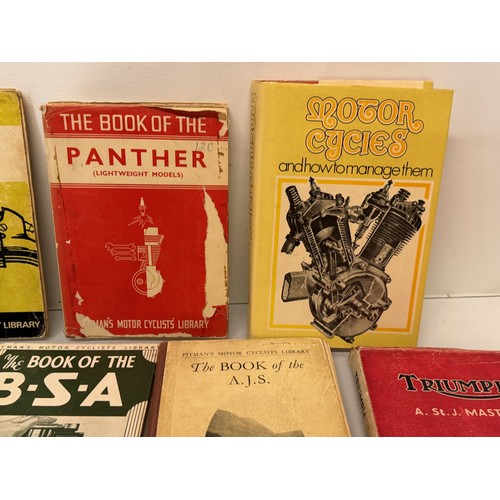 234 - Automobilia, workshop equipment, a collection of motorcycle repair manuals, Haynes etc, 47 in all.