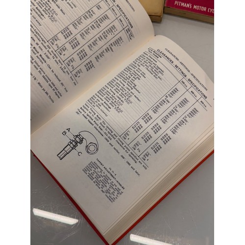 234 - Automobilia, workshop equipment, a collection of motorcycle repair manuals, Haynes etc, 47 in all.