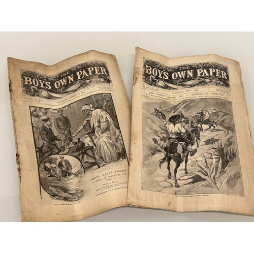 353 - Ephemera, Victorian illustrated magazines ,The Boys Own paper 1897 1899, includes Australian cricket... 