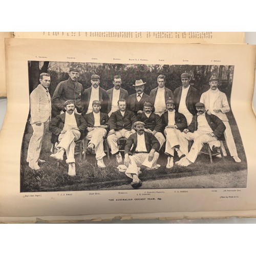 353 - Ephemera, Victorian illustrated magazines ,The Boys Own paper 1897 1899, includes Australian cricket... 
