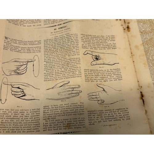 353 - Ephemera, Victorian illustrated magazines ,The Boys Own paper 1897 1899, includes Australian cricket... 