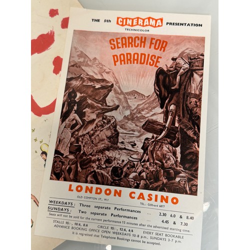 360 - Movie memorabilia, a collection of original film release programmes.

This lot is available for in-h... 