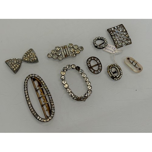 383 - A collection of buckles, from Georgian to Art Deco.

This lot is available for in-house shipping.