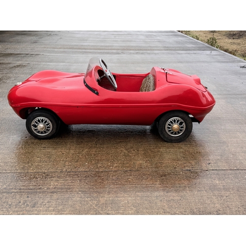 229 - Automobilia, racing car, toy car,  pedal car, a Jaguar XKSS ride in petrol engined Cheetah Cub from ... 