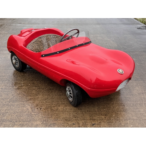 229 - Automobilia, racing car, toy car,  pedal car, a Jaguar XKSS ride in petrol engined Cheetah Cub from ... 
