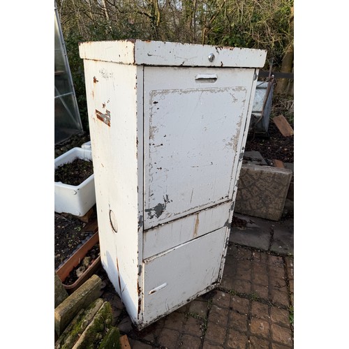 230 - Petrolania, Automobilia, forecourt oil dispenser, vintage garage double sided oil cabinet marked for... 