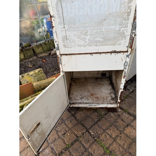 230 - Petrolania, Automobilia, forecourt oil dispenser, vintage garage double sided oil cabinet marked for... 