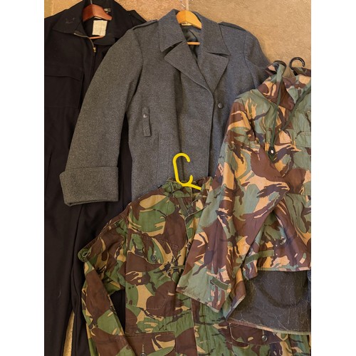 180 - Clothing, military, workwear, jackets, overcoat, coverall. British military jackets, a nurses great ... 