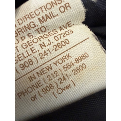 183 - Vintage clothing, Military uniforms, a unusual leather version of a US Navy Peacoat by Schott of New... 