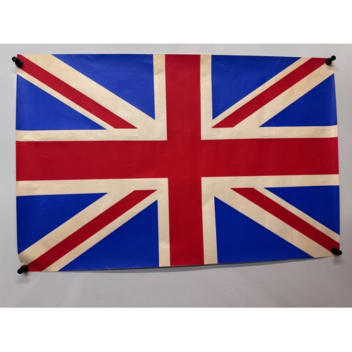 61 - Union Jack poster, 72 cm x 47 cm.

This lot is available for in-house shipping.