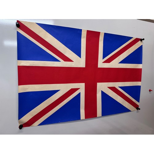 61 - Union Jack poster, 72 cm x 47 cm.

This lot is available for in-house shipping.