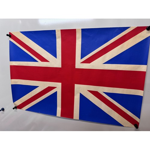 61 - Union Jack poster, 72 cm x 47 cm.

This lot is available for in-house shipping.