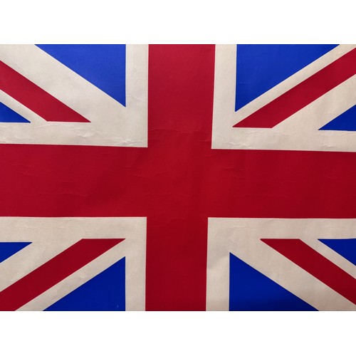 61 - Union Jack poster, 72 cm x 47 cm.

This lot is available for in-house shipping.