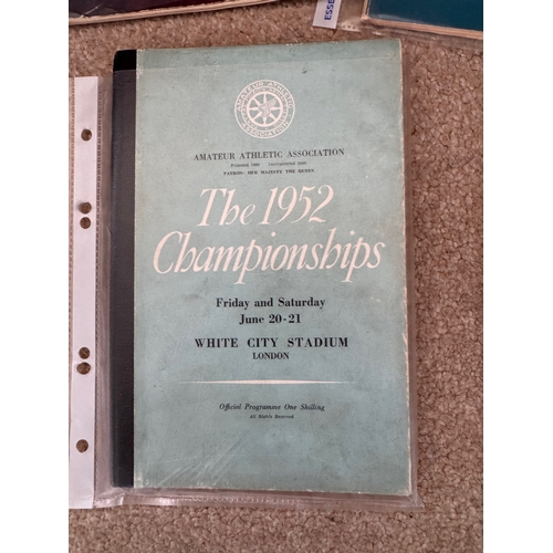 473 - Sporting ephemera, progammes, tickets, a collection of Athletics and olympics ephemera.

This lot is... 