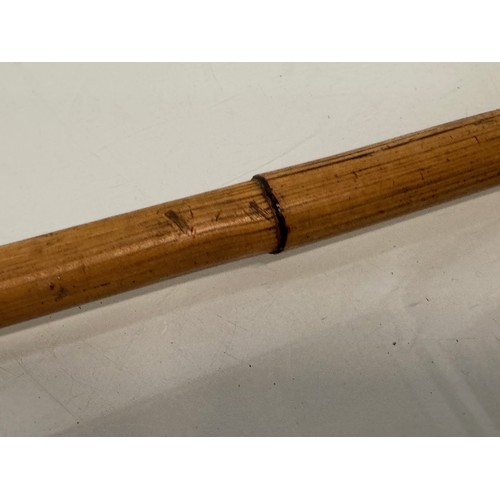480 - Militaria, a bamboo swagger stick, from a mamber of the Cambridgshire Regt WWII. 2 Feet long.

This ... 
