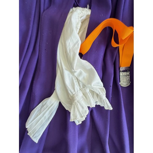 187 - Medals and awards, Vintage clothing, two choir members gowns and choral society award from the Bisho... 