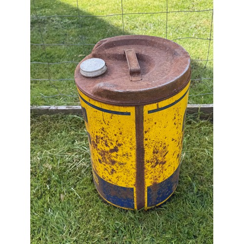 227 - Petrolania, automobilia, a five gallon Golden Film oil company can.

This lot is collection only