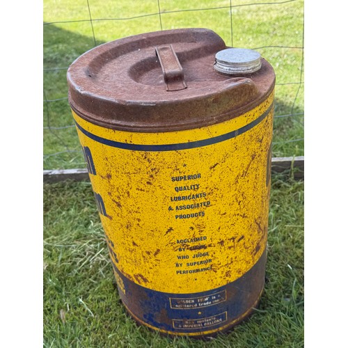 227 - Petrolania, automobilia, a five gallon Golden Film oil company can.

This lot is collection only