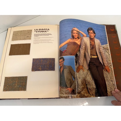 204 - Vintage Fashions, a manufactuers catalogue for 1980 gents clothing, with material samples inside.

T... 