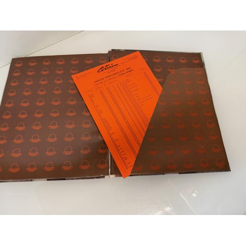 204 - Vintage Fashions, a manufactuers catalogue for 1980 gents clothing, with material samples inside.

T... 