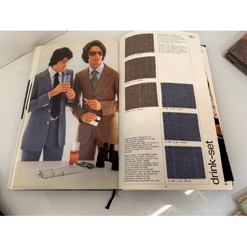 205 - Vintage Fashions, a manufactuers catalogue for 1973 gents clothing, with material samples inside.

T... 