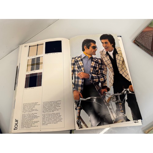 205 - Vintage Fashions, a manufactuers catalogue for 1973 gents clothing, with material samples inside.

T... 