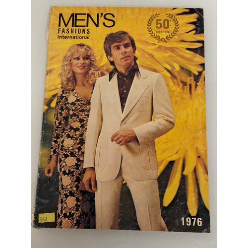 206 - Vintage Fashions, a manufactuers catalogue for 1976 gents clothing, with design samples inside.

Thi... 