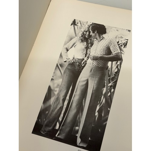 206 - Vintage Fashions, a manufactuers catalogue for 1976 gents clothing, with design samples inside.

Thi... 