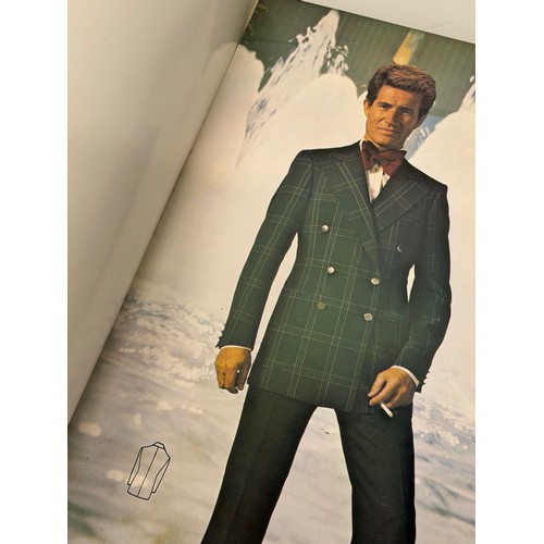 206 - Vintage Fashions, a manufactuers catalogue for 1976 gents clothing, with design samples inside.

Thi... 