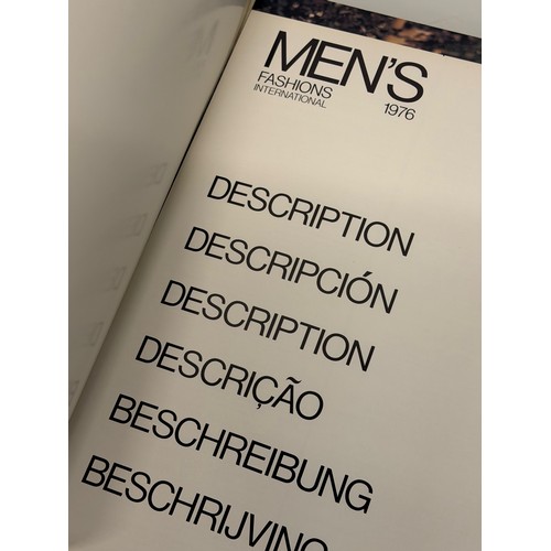 206 - Vintage Fashions, a manufactuers catalogue for 1976 gents clothing, with design samples inside.

Thi... 