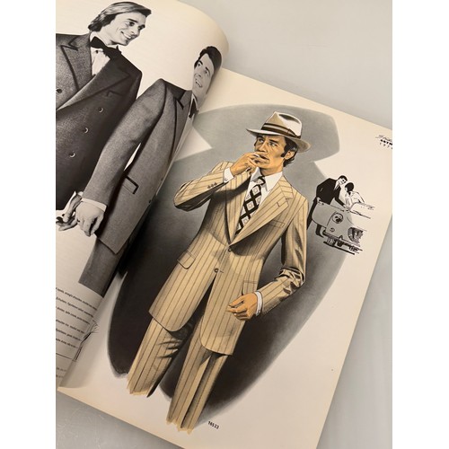 211 - Vintage Fashions, a manufactuers catalogue for 1974 gents clothing, with design illustrations inside... 