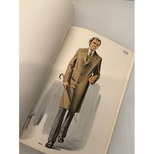 211 - Vintage Fashions, a manufactuers catalogue for 1974 gents clothing, with design illustrations inside... 