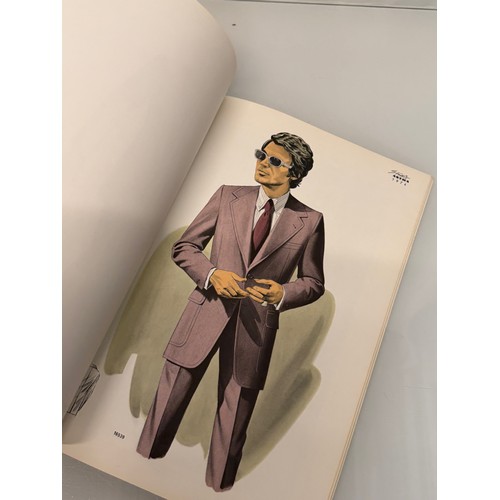 211 - Vintage Fashions, a manufactuers catalogue for 1974 gents clothing, with design illustrations inside... 