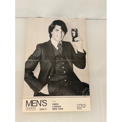 208 - Vintage Fashions, a manufactuers poster for 1976 gents clothing. 

This lot is available for in-hous... 
