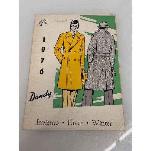 209 - Vintage Fashions, a manufactuers catalogue for 1976 gents clothing, with illustrated designs inside.... 